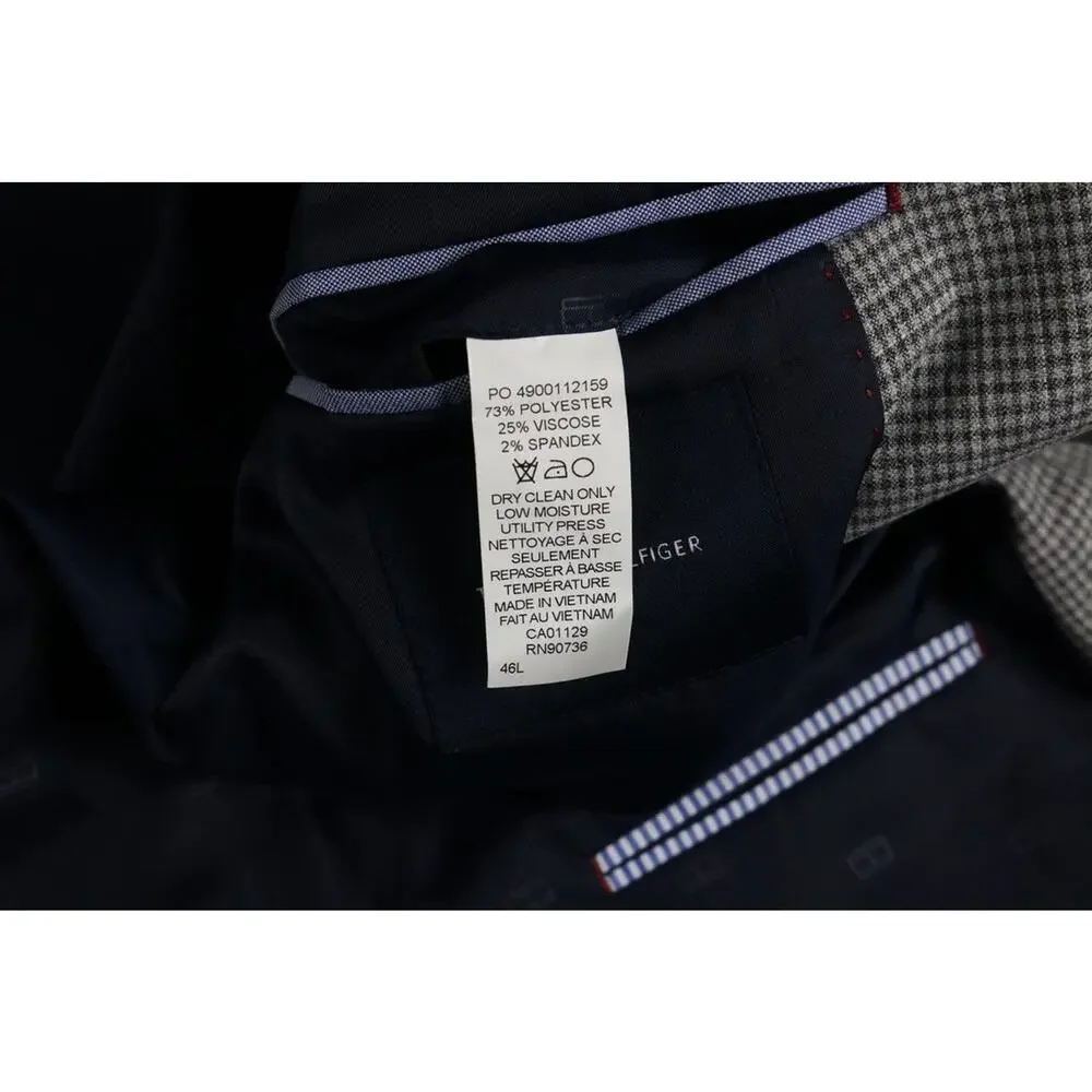 New Tommy Hilfiger Suit Jacket 46L Sports Coat Blazer Single Breasted
